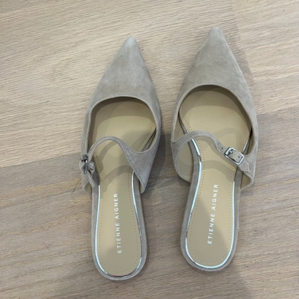 Etienne Aigner Pointed Flats Size 7.5